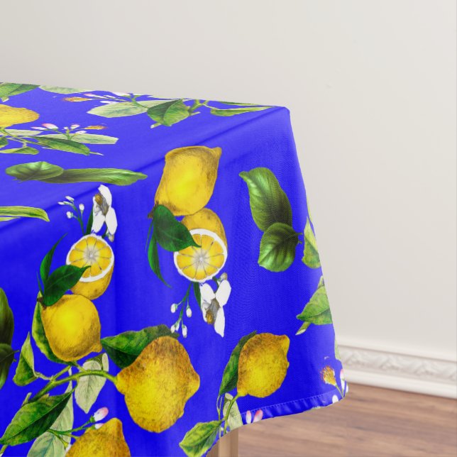 Lemons,citrus,mediterranean art       tablecloth (In Situ)