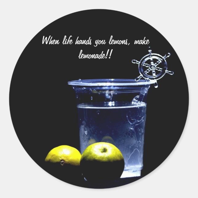 Lemons! Classic Round Sticker (Front)