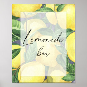 Lemons - Drinks - Lemonade bar Poster
