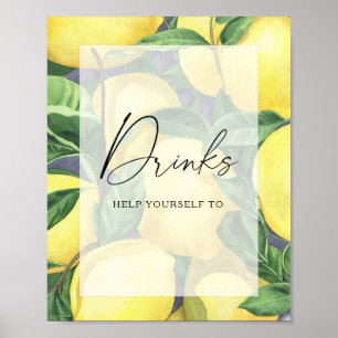 Lemons - Drinks  Poster