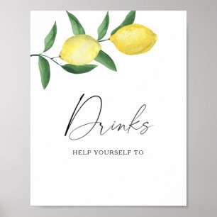 Lemons - Drinks Poster