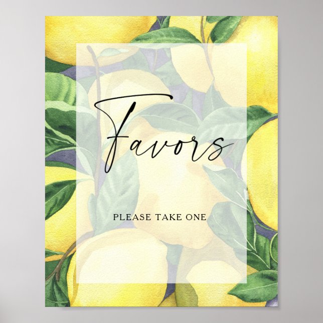 Lemons - Favours Poster (Front)