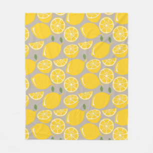 Lemons Fleece Blanket
