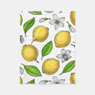 Lemons Fleece Blanket
