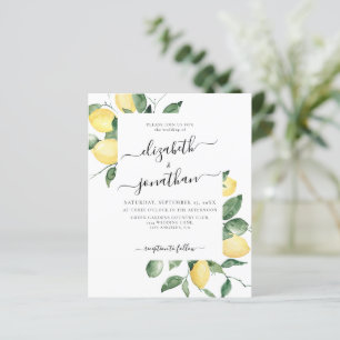 Lemons Fruit Summer Botanical Budget Wedding