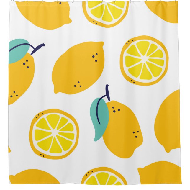 Lemons fruits seamless pattern (Front)