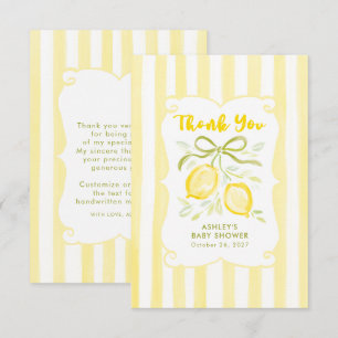 Lemons Gender Neutral Baby Shower Thank You Card