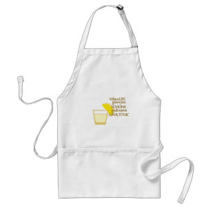 lemons gin and tonic standard apron