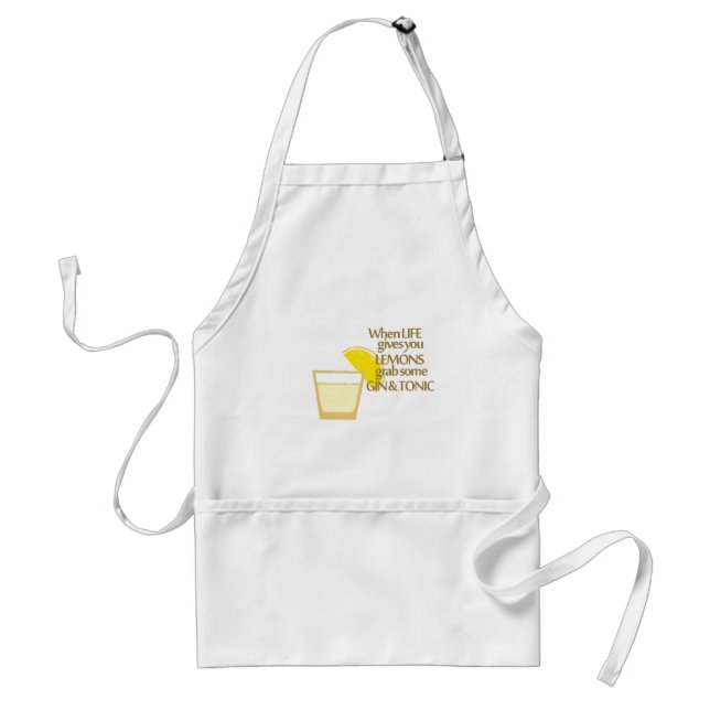 lemons gin and tonic standard apron (Front)