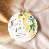 Lemons & Greenery Chic Bridal Shower Thank You