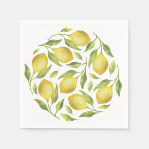 Lemons & Greenery PARTY Paper Napkin