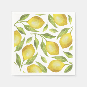 Lemons & Greenery PARTY Paper Napkins