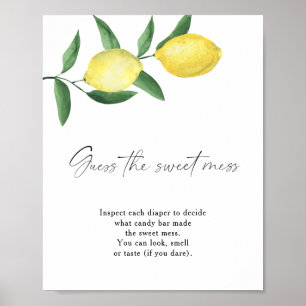 Lemons - guess the sweet mess poster
