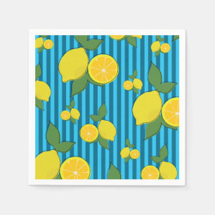 Lemons Illustration Napkin