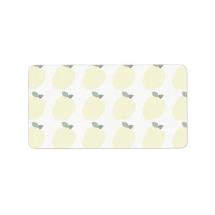 Lemons Labels (Gift/Jar/Address/Name Labels)