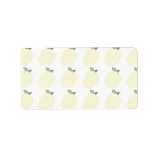 Lemons Labels (Gift/Jar/Address/Name Labels)