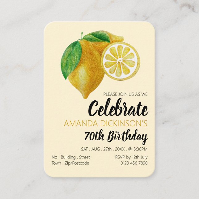 Lemons, Lemonade & Lots of Fun Handout Tickets (Front)