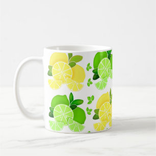 Lemons lime  lemon lime slices sunny citrus    coffee mug