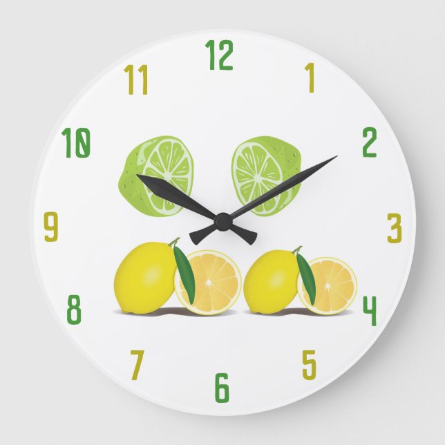 Lemons & Limes Wall Clock (Front)
