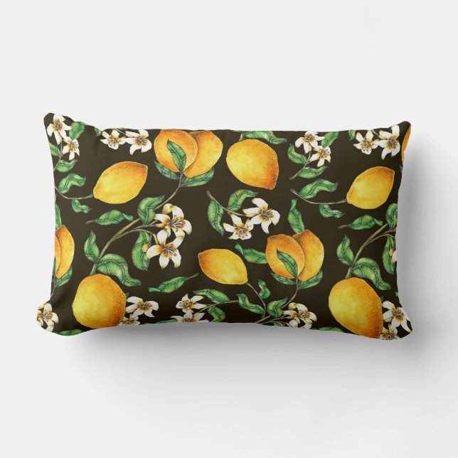 Lemons Lumbar Pillow (Front)