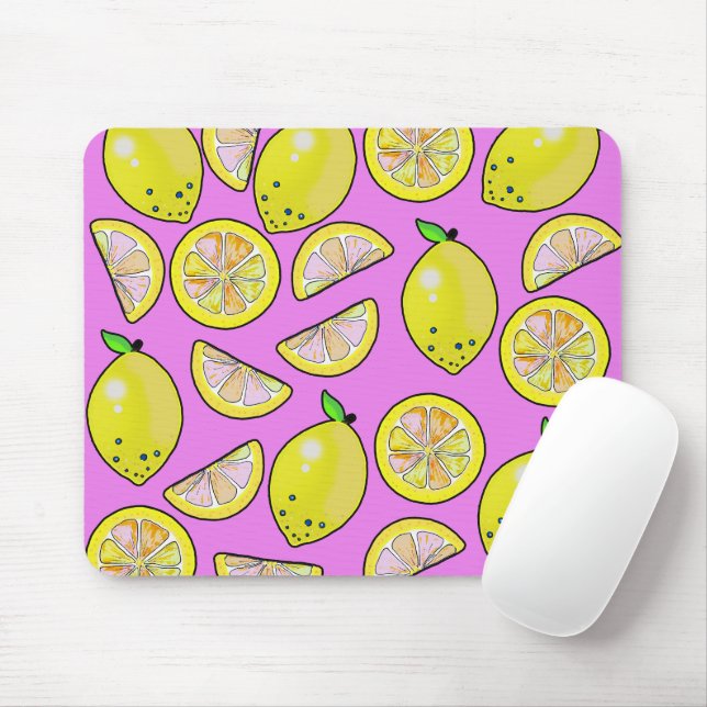 Lemons Mouse Pad (With Mouse)