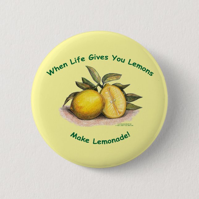 Lemons of Life - Button (Front)