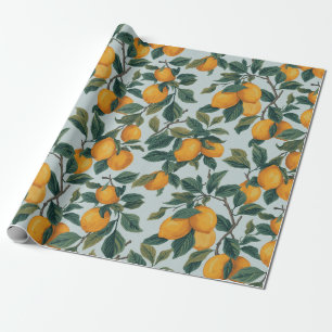Lemons on Branches Wrapping Paper