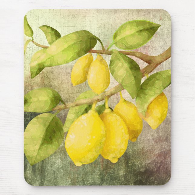 Lemons Painting  Mouse Pad (Front)