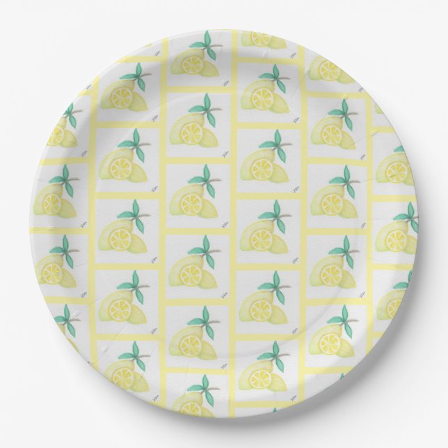 Lemons Paper Plate (Front)