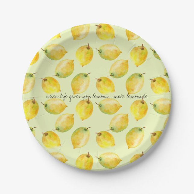 Lemons Paper Plate (Front)