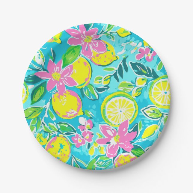 Lemons Paper Plates (Front)
