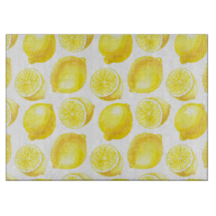 Lemons pattern design cutting board