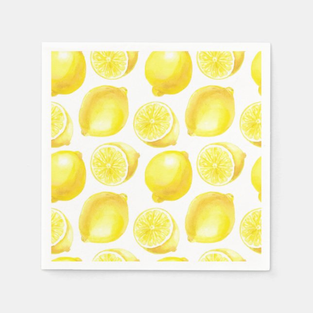 Lemons pattern design napkin (Front)
