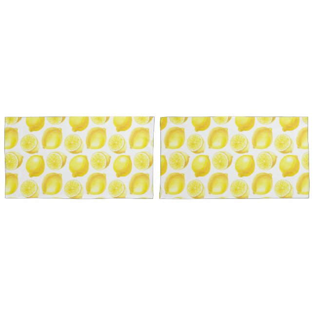 Lemons pattern design pillowcase (Front-Set)