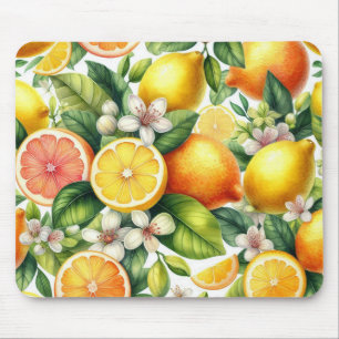 Lemons Pattern  Mouse Pad