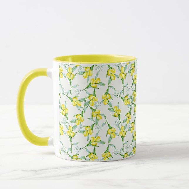 Lemons pattern  mug (Left)