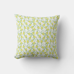 Lemons pattern  outdoor pillow