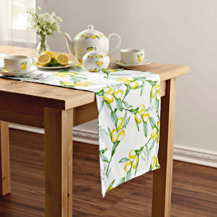 Lemons pattern  short table runner