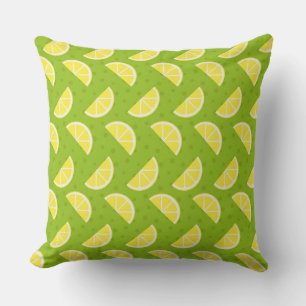 Lemons Pattern Throw Pillow