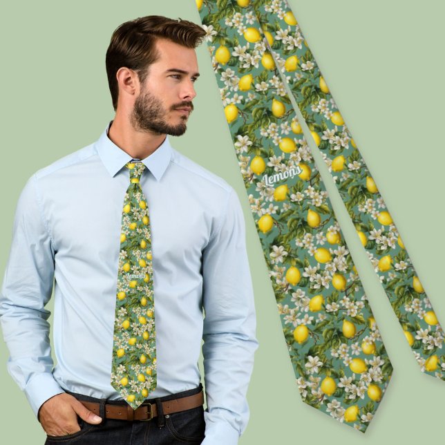 Lemons Pattern Tie (Creator Uploaded)