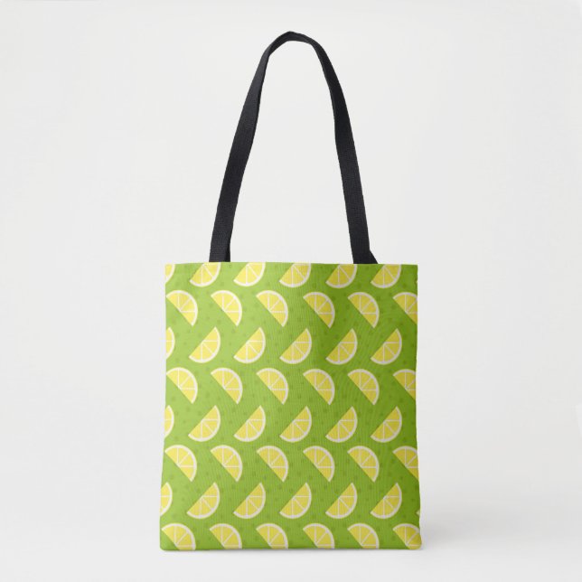 Lemons Pattern Tote Bag (Front)