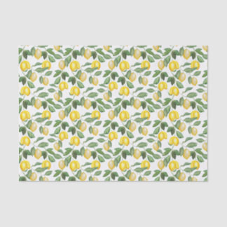 lemons, plants, floral. illustration. tissue paper