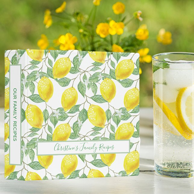 Lemons recipe cookbook binder (Creator Uploaded)