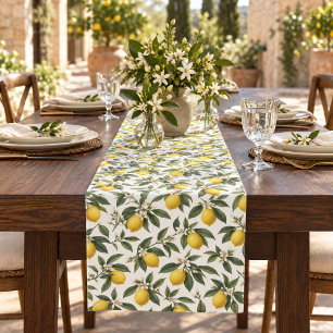 Lemons Romantic Tuscan Garden Celebration Short Table Runner