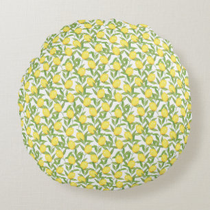 Lemons Round Pillow