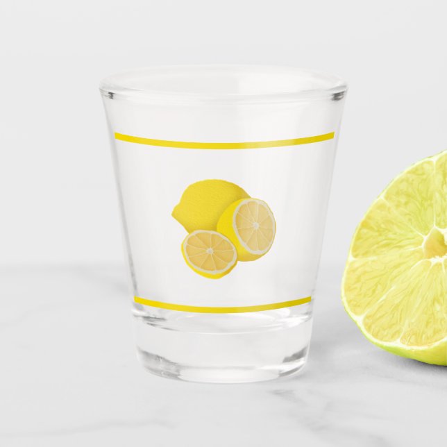 Lemons Shot Glass (Front)