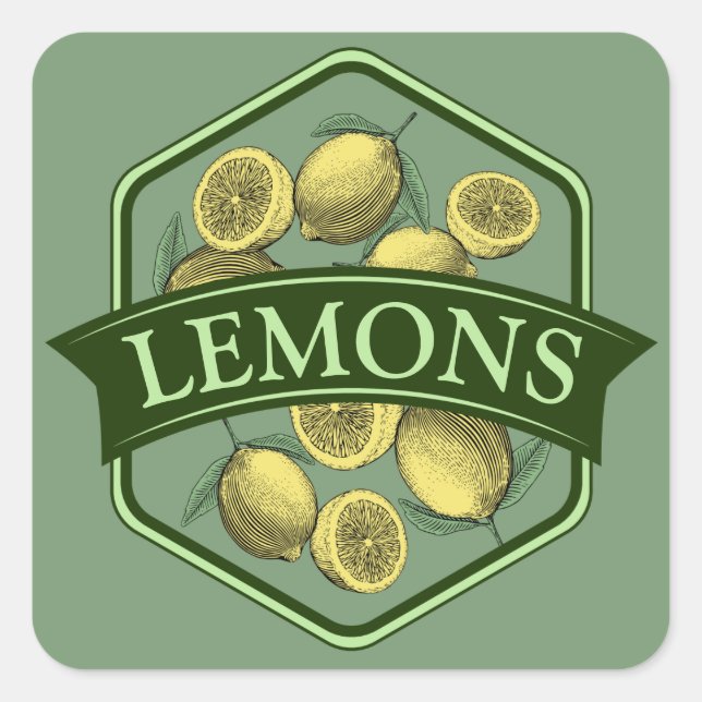 LEMONS Stickers - Customizable (Front)