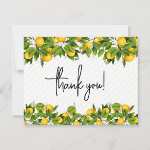 Lemons Thank You Card
