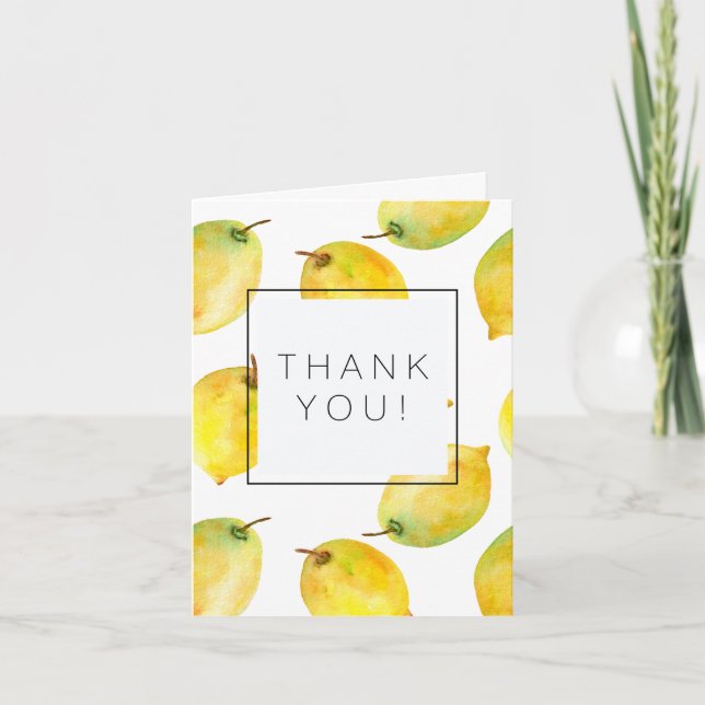 Lemons Thank You Card (Front)
