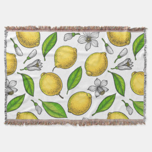Lemons Throw Blanket